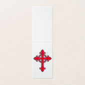 Christelijk kruisje visitekaartje (Buitenkant ongevouwen)