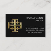 Christelijk kruisje visitekaartje (Voorkant)