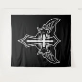 Christelijk kruisje wandkleed (Voorkant (horizontaal))