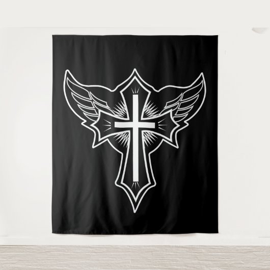 Christelijk kruisje wandkleed (Voorkant)