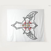 Christelijk kruisje wandkleed (Voorkant (horizontaal))