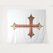 Christelijk kruisje wandkleed (Voorkant (horizontaal))