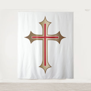 Christelijk kruisje wandkleed