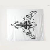 Christelijk kruisje wandkleed (Voorkant (horizontaal))