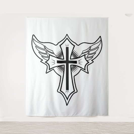 Christelijk kruisje wandkleed (Voorkant)