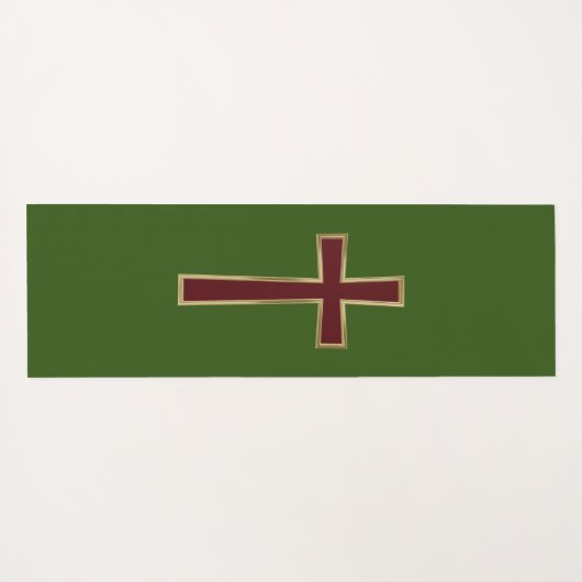 Christelijk kruisje yogamat (Achterkant (horizontaal))