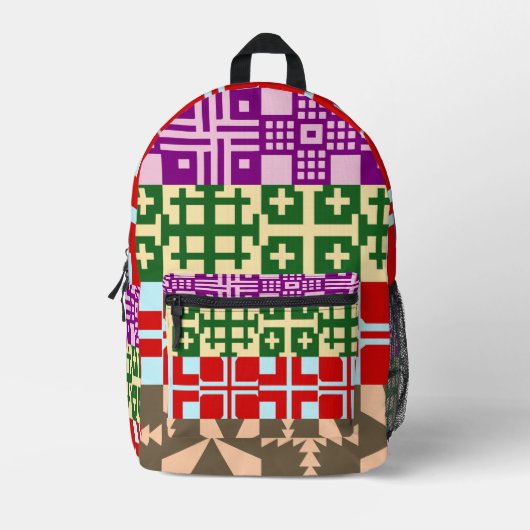 Christelijk kruispatroon 1 bedrukte rugzak (Voorkant)
