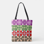 Christelijk kruispatroon 1 tote bag (Achterkant)