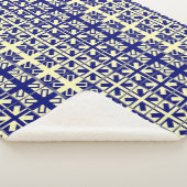 Christelijk kruispatroon 2 sherpa deken (3/4)