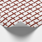 Christelijk kruispatroon cadeaupapier (Hoek)