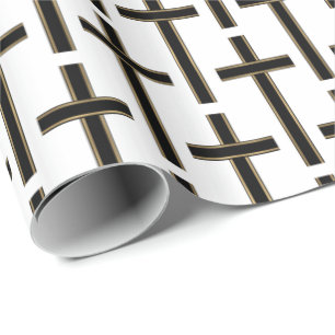 Christelijk kruispatroon cadeaupapier