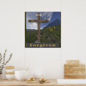 Christelijk kruisposter poster (Keuken)