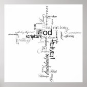 Christelijk kruisposter poster (Voorkant)