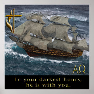 Christelijk kruisposter poster