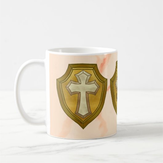 Christelijk Kruisschild Mok (Links)