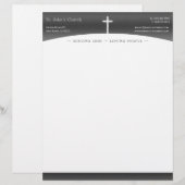 Christelijk kruissymbool briefhoofd (Voorkant / Achterkant)
