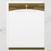 Christelijk kruissymbool briefhoofd (Voorkant / Achterkant)