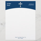 Christelijk kruissymbool Letterhead Briefhoofd Ontwerp (Voorkant)