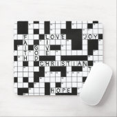 Christelijk kruiswoordspatroon muismat (Met muis)