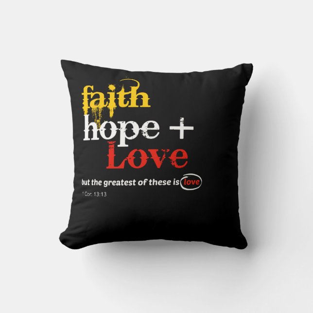 Christelijk kunstloods kussen (Voorkant)