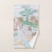 Christelijk kunstwerk de goede Samaritaan Bad Handdoek (Handdoek)