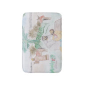 Christelijk kunstwerk de goede Samaritaan Badmat (Voorkant Verticaal)