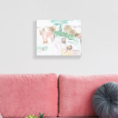 Christelijk kunstwerk de goede Samaritaan Canvas Afdruk (Insitu (Woonkamer))