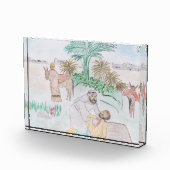 Christelijk kunstwerk de goede Samaritaan Fotoblokken (Rechts)