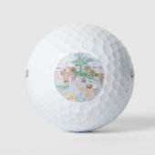 Christelijk kunstwerk de goede Samaritaan Golfballen (Voorkant)