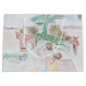 Christelijk kunstwerk de goede Samaritaan Groot Cadeauzakje (Voorkant)