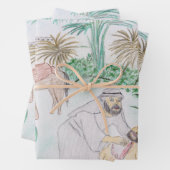 Christelijk kunstwerk de goede Samaritaan Inpakpapier Vel (In situ)