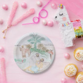 Christelijk kunstwerk de goede Samaritaan Papieren Bordje (Feest)