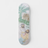 Christelijk kunstwerk de goede Samaritaan Persoonlijk Skateboard (Voorkant)