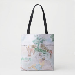 Christelijk kunstwerk de goede Samaritaan Tote Bag