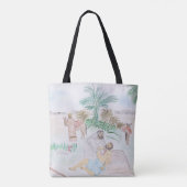 Christelijk kunstwerk de goede Samaritaan Tote Bag (Achterkant)