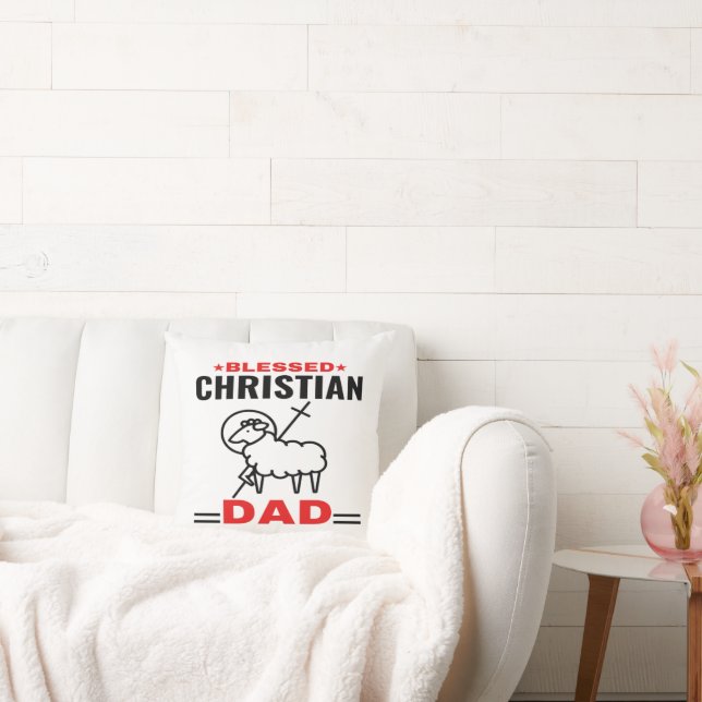 Christelijk kussen cadeau voor papa (Bank)