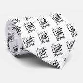 Christelijk Laat Uw Licht Tekst Schijnen Stropdas (Opgerold)
