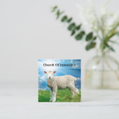 Christelijk lampthema Natuur Vierkante Visitekaartje (Staand voorkant)