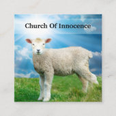 Christelijk lampthema Natuur Vierkante Visitekaartje (Voorkant)