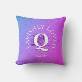 Christelijk | LAVISHLY LOVED Love LAVISHLY | Monog Kussen