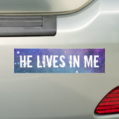 Christelijk leeft hij in mij bumpersticker (Op auto)