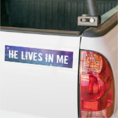 Christelijk leeft hij in mij bumpersticker (Op Truck)