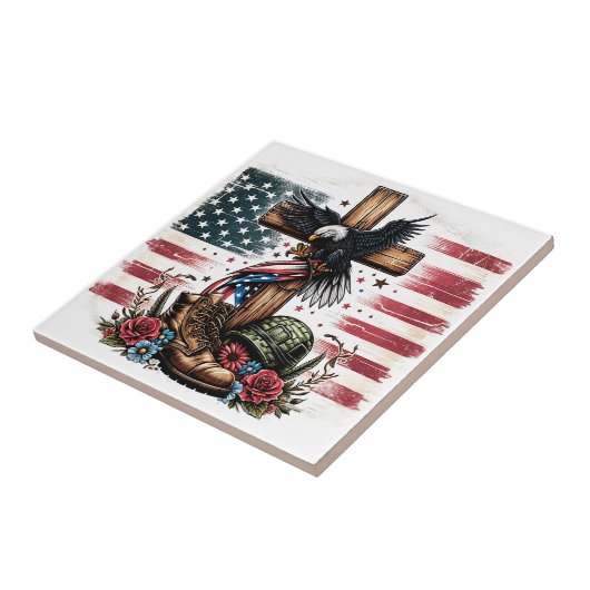 Christelijk leger tegeltje (Zijkant)