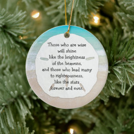 Christelijk leiderschap op het gebied van kerstmis keramisch ornament