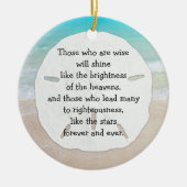 Christelijk leiderschap op het gebied van kerstmis keramisch ornament (Voorkant)