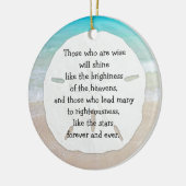 Christelijk leiderschap op het gebied van kerstmis keramisch ornament (Links)