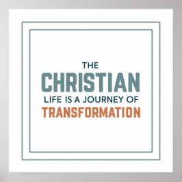 Christelijk leven als reis van transformatie Schoo Poster