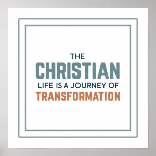 Christelijk leven als reis van transformatie Schoo Poster