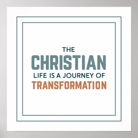 Christelijk leven als reis van transformatie Schoo Poster (Voorkant)