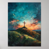 Christelijk Leven, Digitale Christelijke Schilderk Poster (Voorkant)